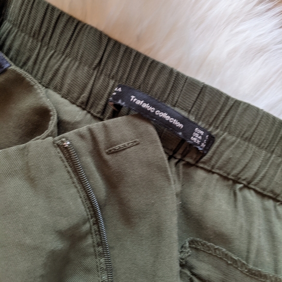 ZARA - Army Striped Trousers - Picture 7 of 11